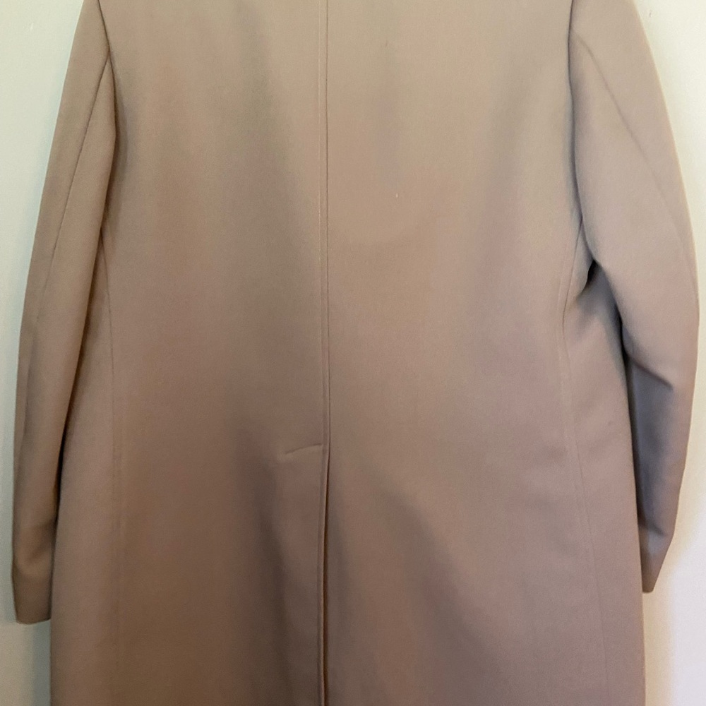 London Fog brown Pea Coat with Dark Brown Faux Fur Collar - Picture 6 of 8